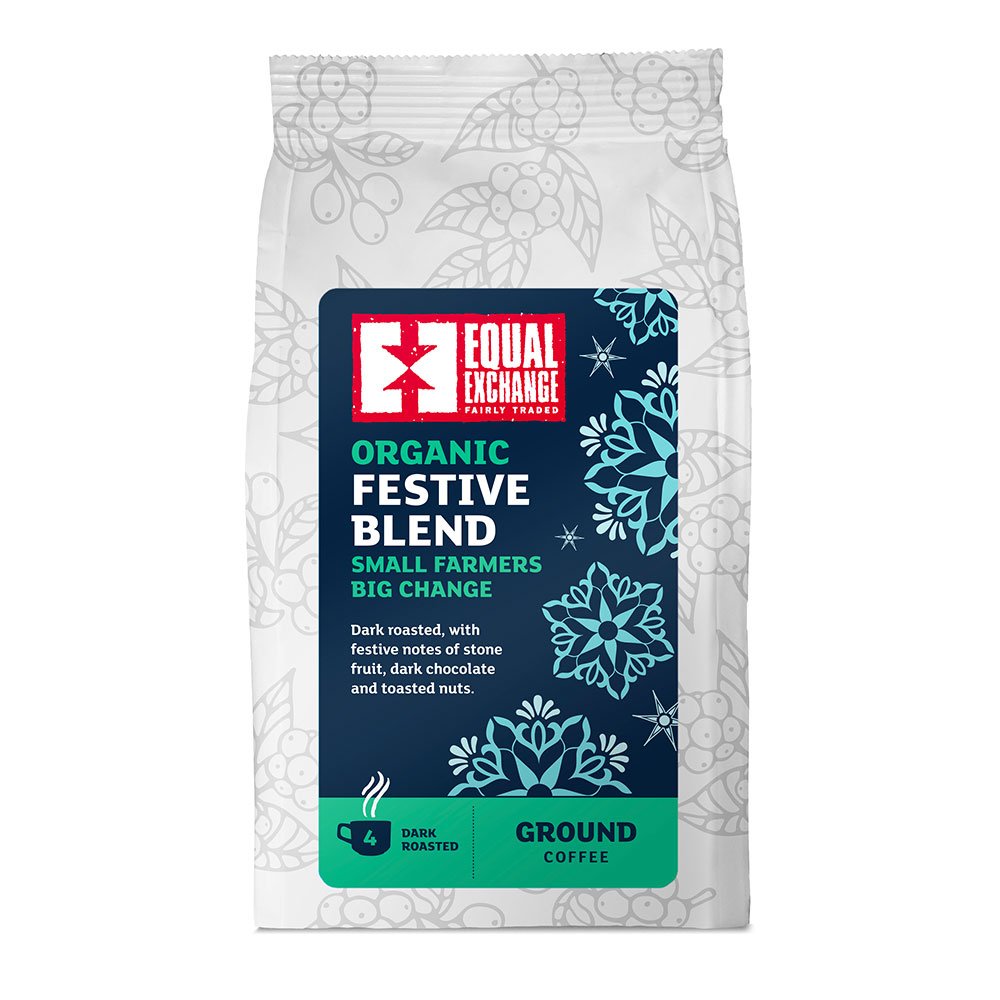 Equal Exchange Festive Blend Ground Coffee - 4 - 200G (Org)