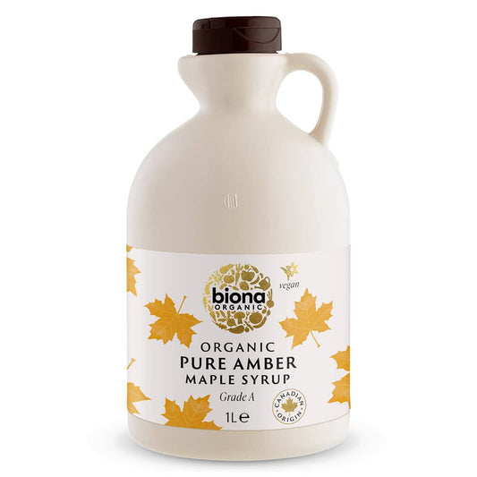 Biona Pure Maple Syrup Amber Grade A - 1L
