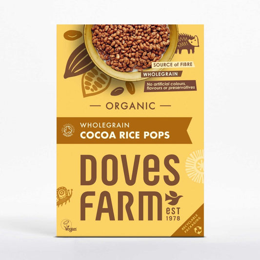 Doves Farm Wholegrain Cocoa Rice Pops - 300G