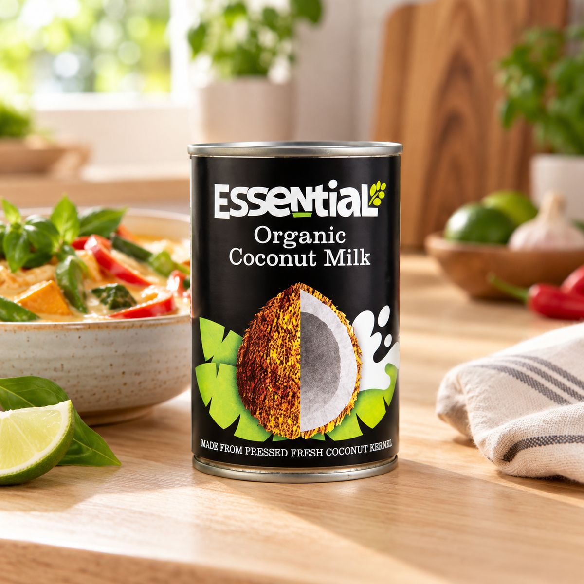 Essential Organic Coconut Milk 400g - lifestyle shot