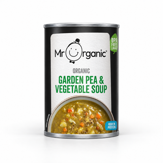Mr Organic Garden Pea & Vegetable Soup - plain shot