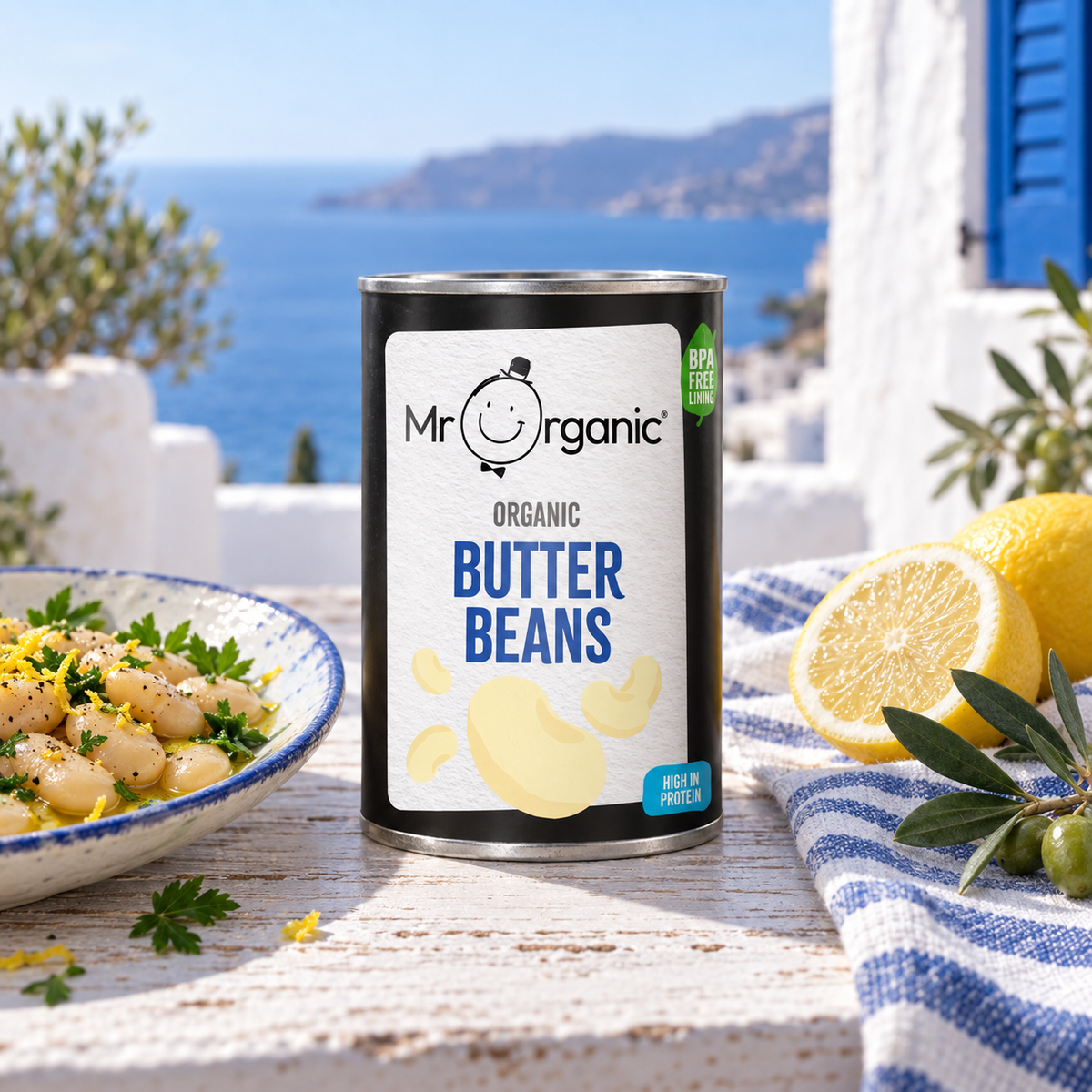 Mr Organic Butter Beans - lifestyle shot