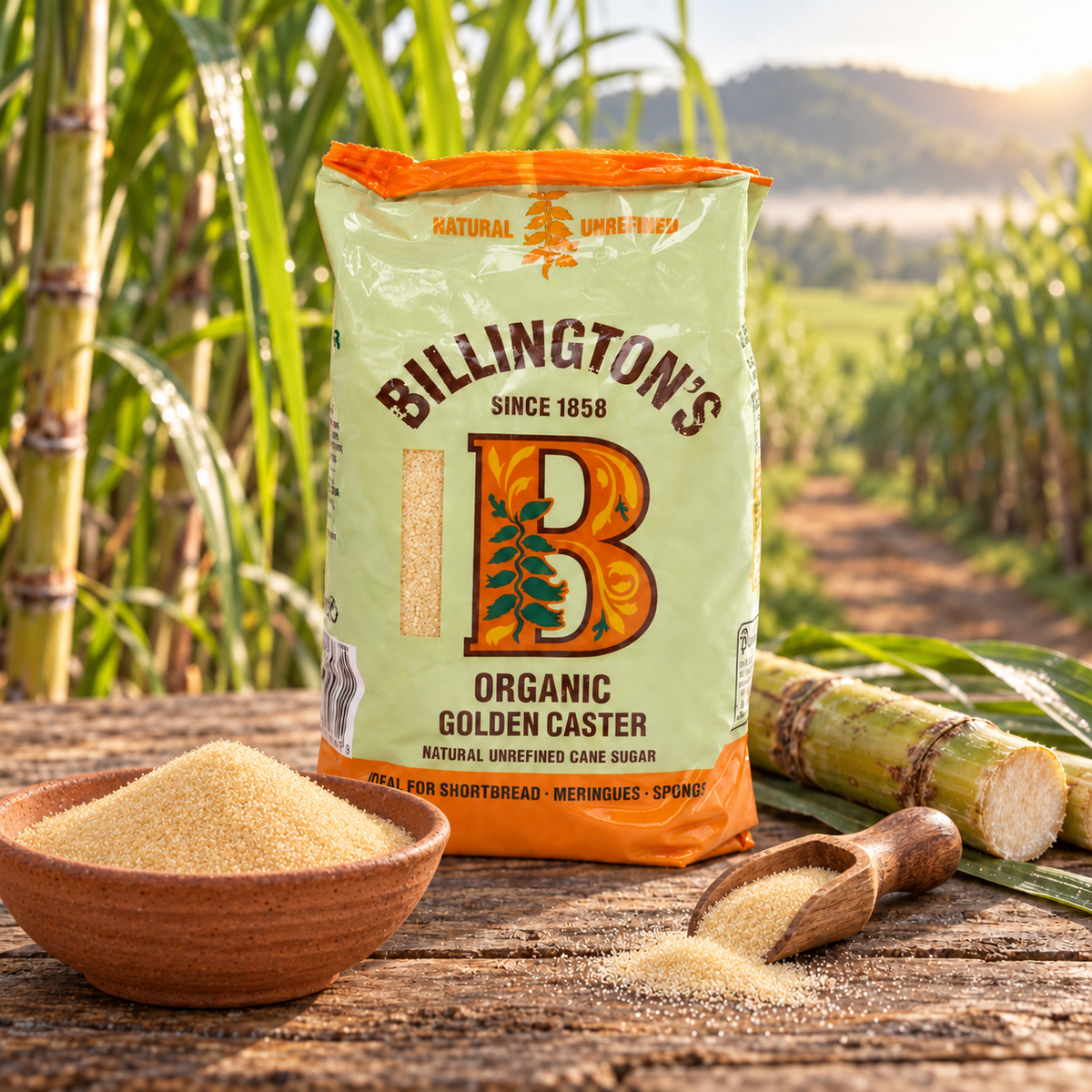 Billingtons Golden Caster Sugar 500G - lifestyle shot