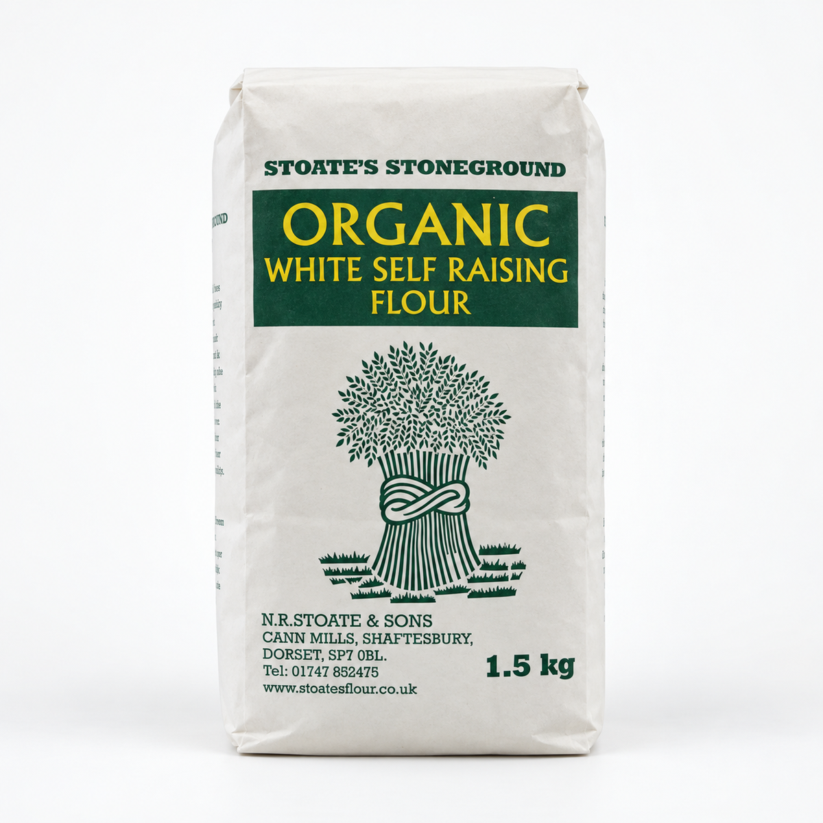 Stoate's Self-Raising White Flour 1.5KG - plain shot