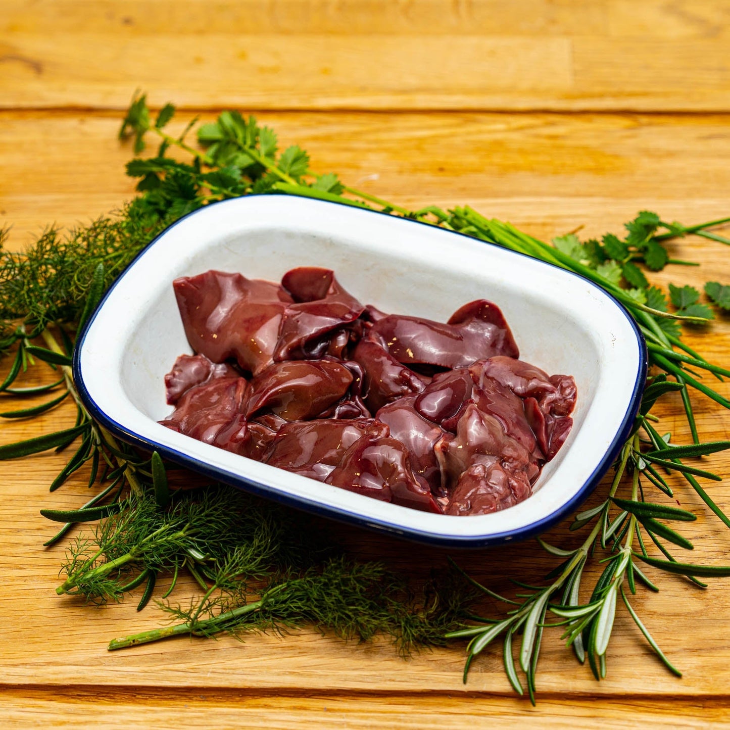 Frozen Organic Free Range Chicken Livers - Pack of 6 x 250G - SAVE £2 (Org)
