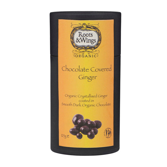 Roots & Wings Chocolate Covered Ginger - 125G (Org)