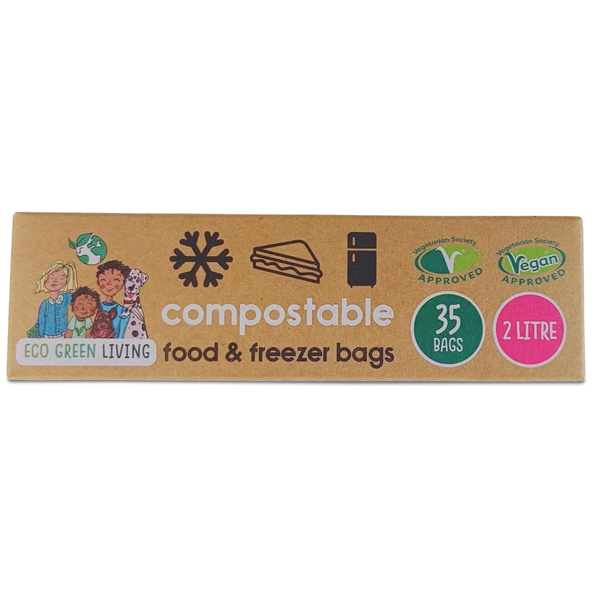 Eco Green Living Certified Compostable Food & Freezer Bags