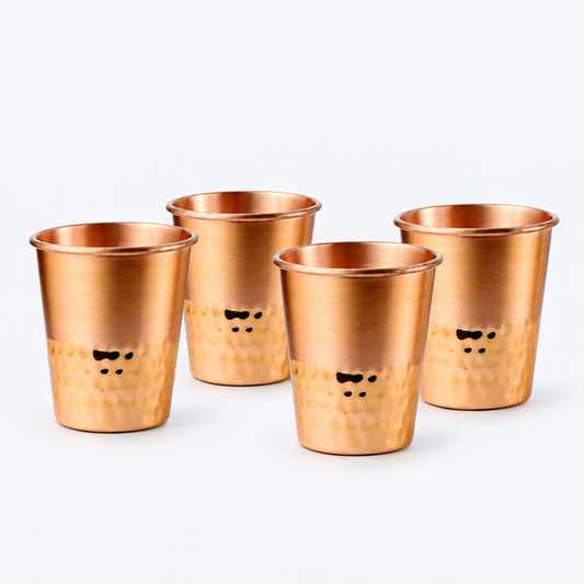 El'Cobre Copper Cups - Set of 4 - hero shot