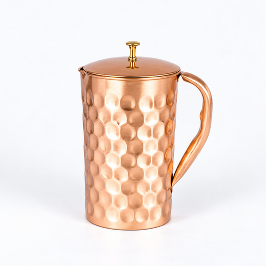 El'Cobre Copper Jug with Lid - 1.2L - hero shot