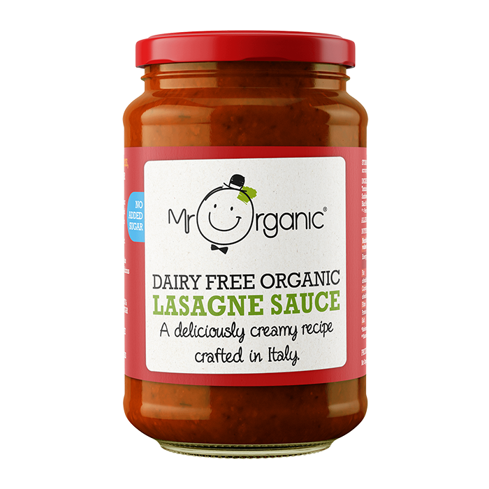 Mr Organic Creamy Lasagne Pasta Sauce - Case of 6 X 350g