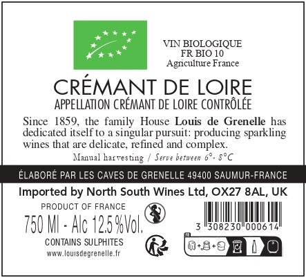 Louis de Grenelle Bio Cremant de Loire Brut NV