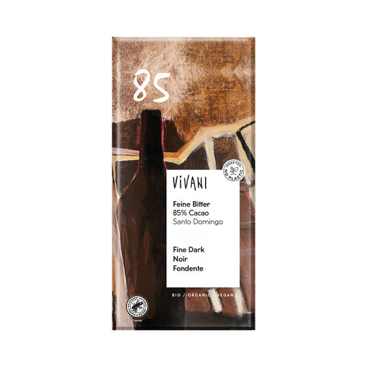 Vivani Dark Chocolate 85% Cocoa - Case of 10 x 100G