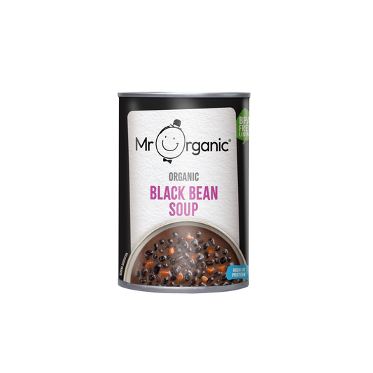 Mr Organic Black Bean & Vegetable Soup - Case of 12 X 400g