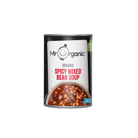 Mr Organic Spicy Mixed Bean Soup - Case of 6 X 400g (Org)