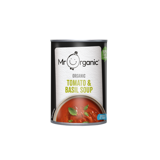 Mr Organic Tomato & Basil Soup - Case of 6 X 400g (Org)