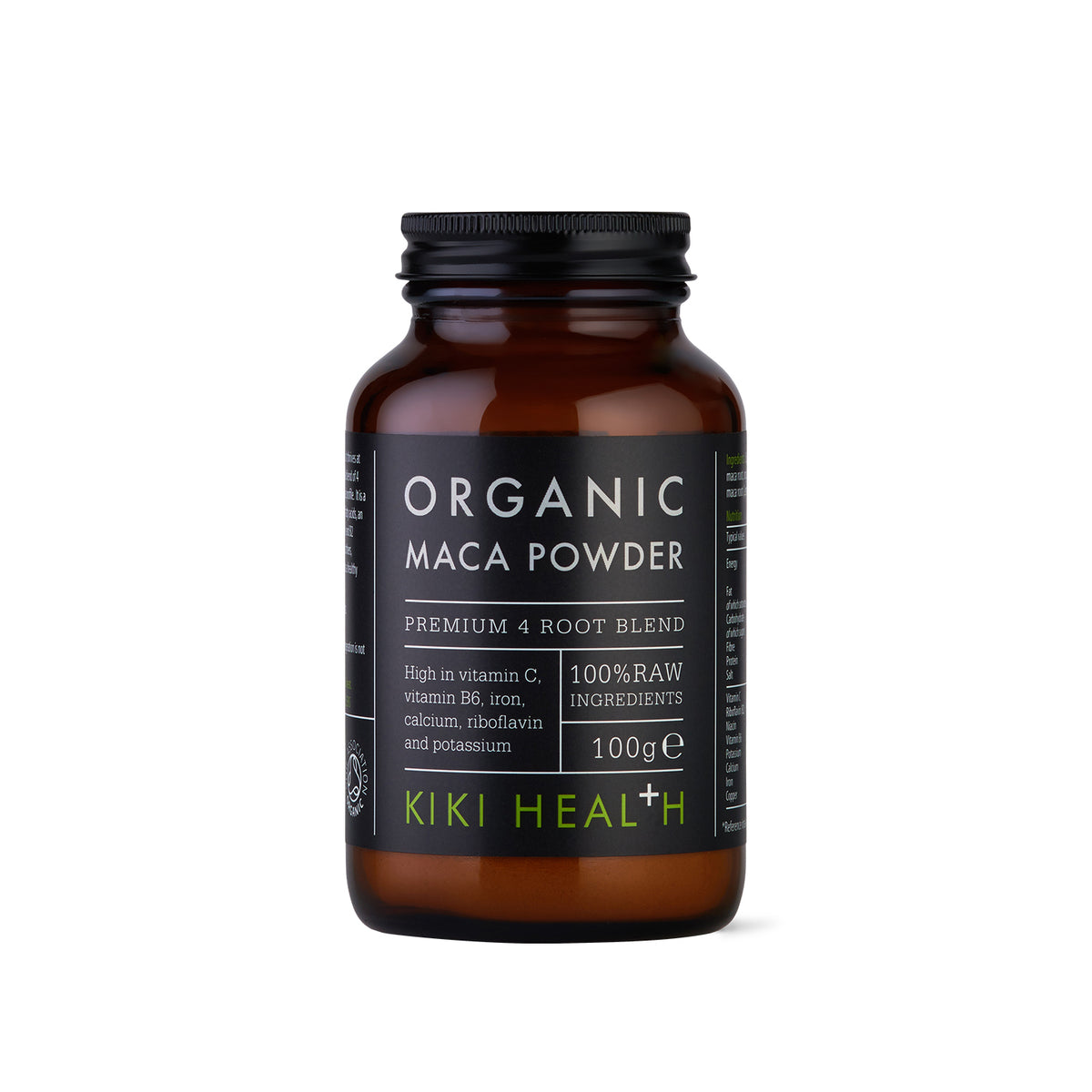 Kiki Health Maca Premium 4 Root Blend Powder - 100g (Org)