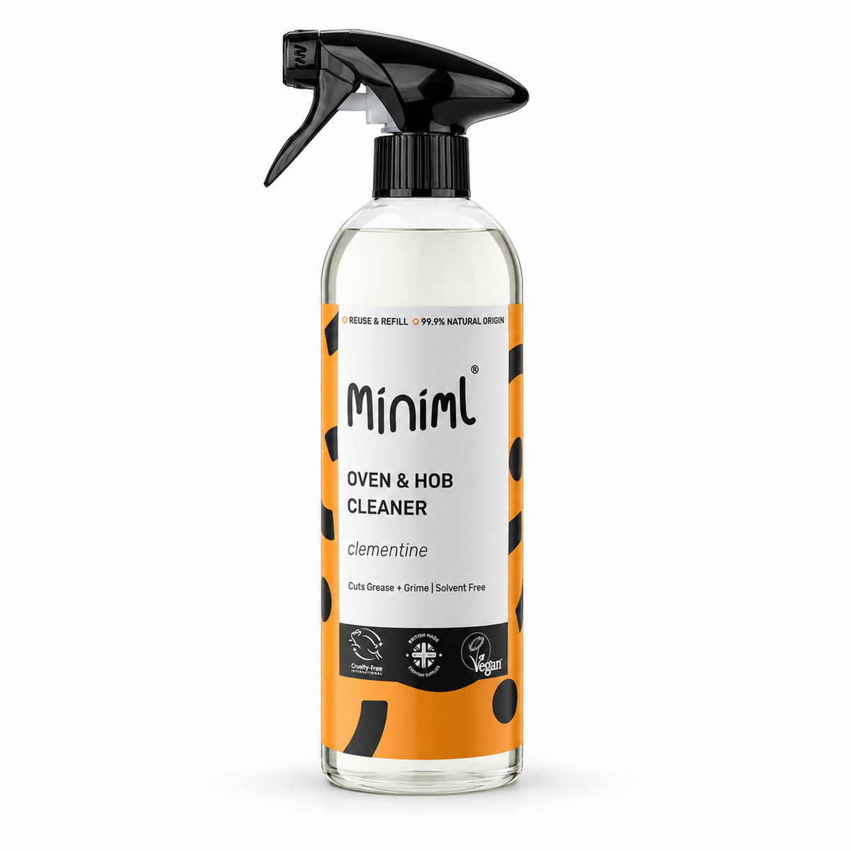 Miniml Oven & Hob Cleaner - Clementine - 750ML - hero shot
