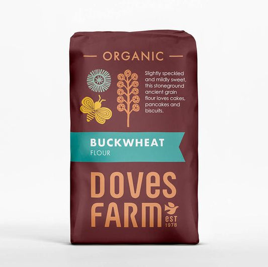 Doves Farm Buckwheat Wholemeal Flour - Pack of 5 x 1KG