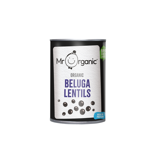 Mr Organic Beluga Lentils - Case of 12 X 400g (Org)