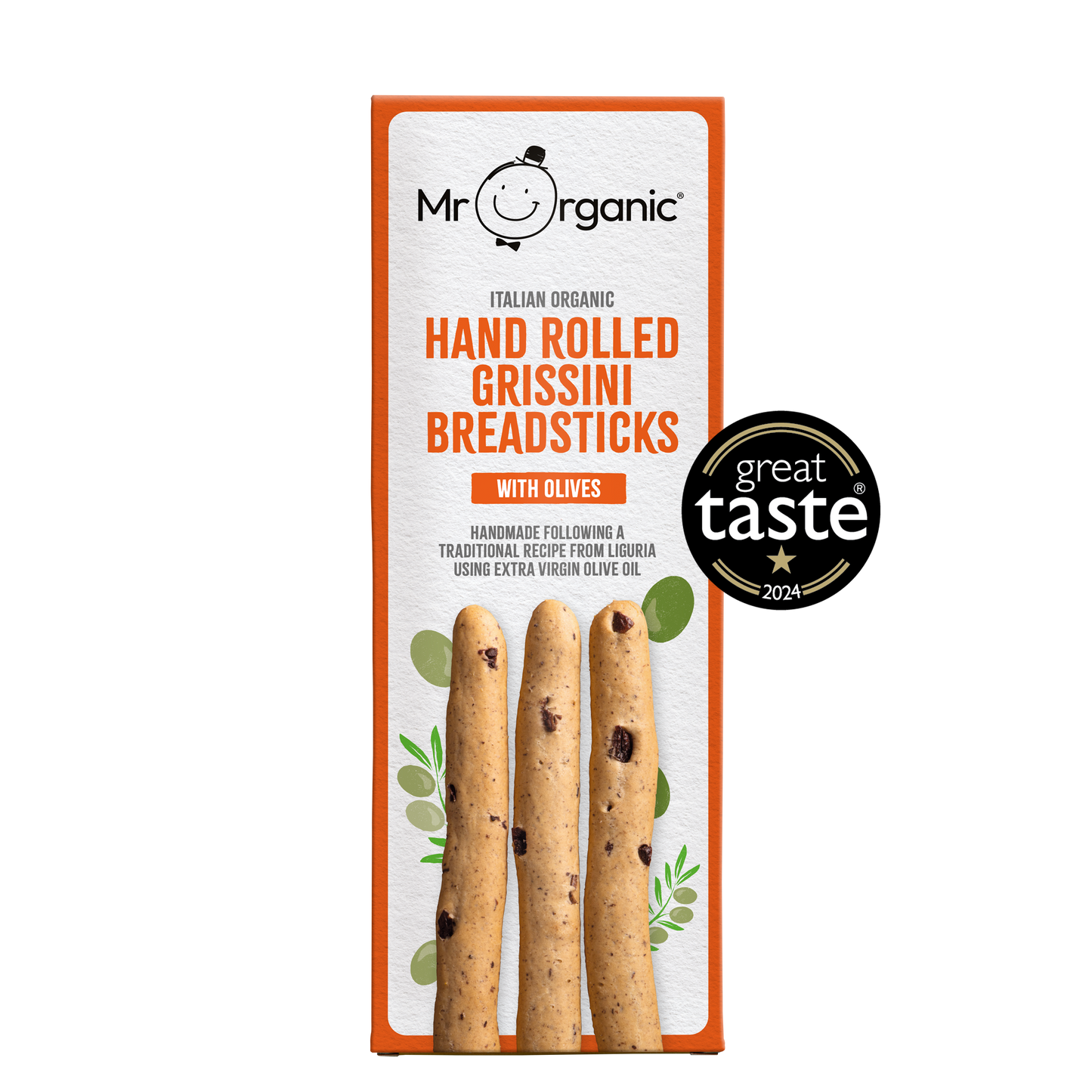 Mr Organic Grissini Breadsticks - with Olives - 130g