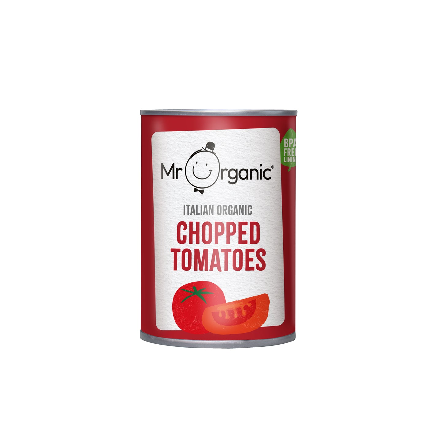 Mr Organic Chopped Tomato - Case of 12 X 400g