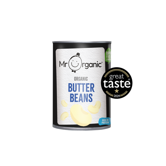 Mr Organic Butter Beans - Case of 12 X 400g (Org)