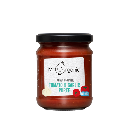 Mr Organic Tomato & Garlic Puree - Case of 6 X 200g (Org)