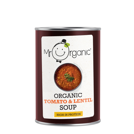 Mr Organic Tomato & Lentil Soup - Case of 12 X 400g