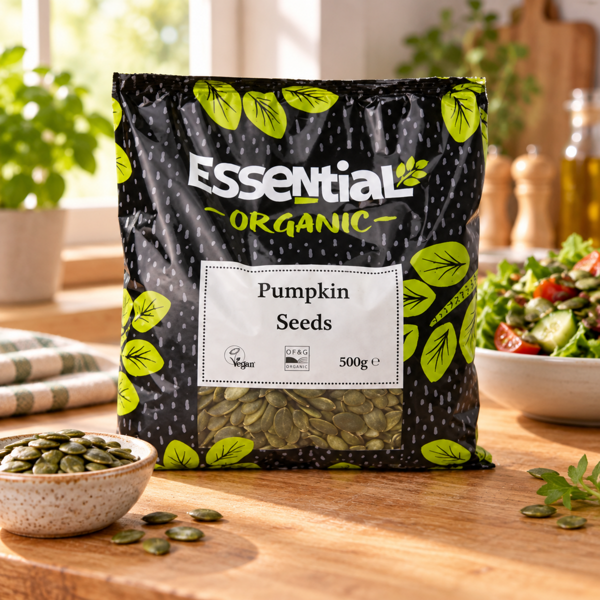 Essential Pumpkin Seeds 500G - lifestyle shot