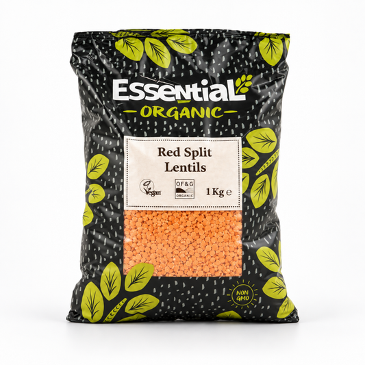 Essential Red Split Lentils 1KG - plain shot