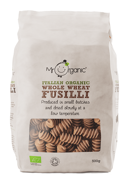 Mr Organic Whole Wheat Fusilli Pasta - 500g (Org)
