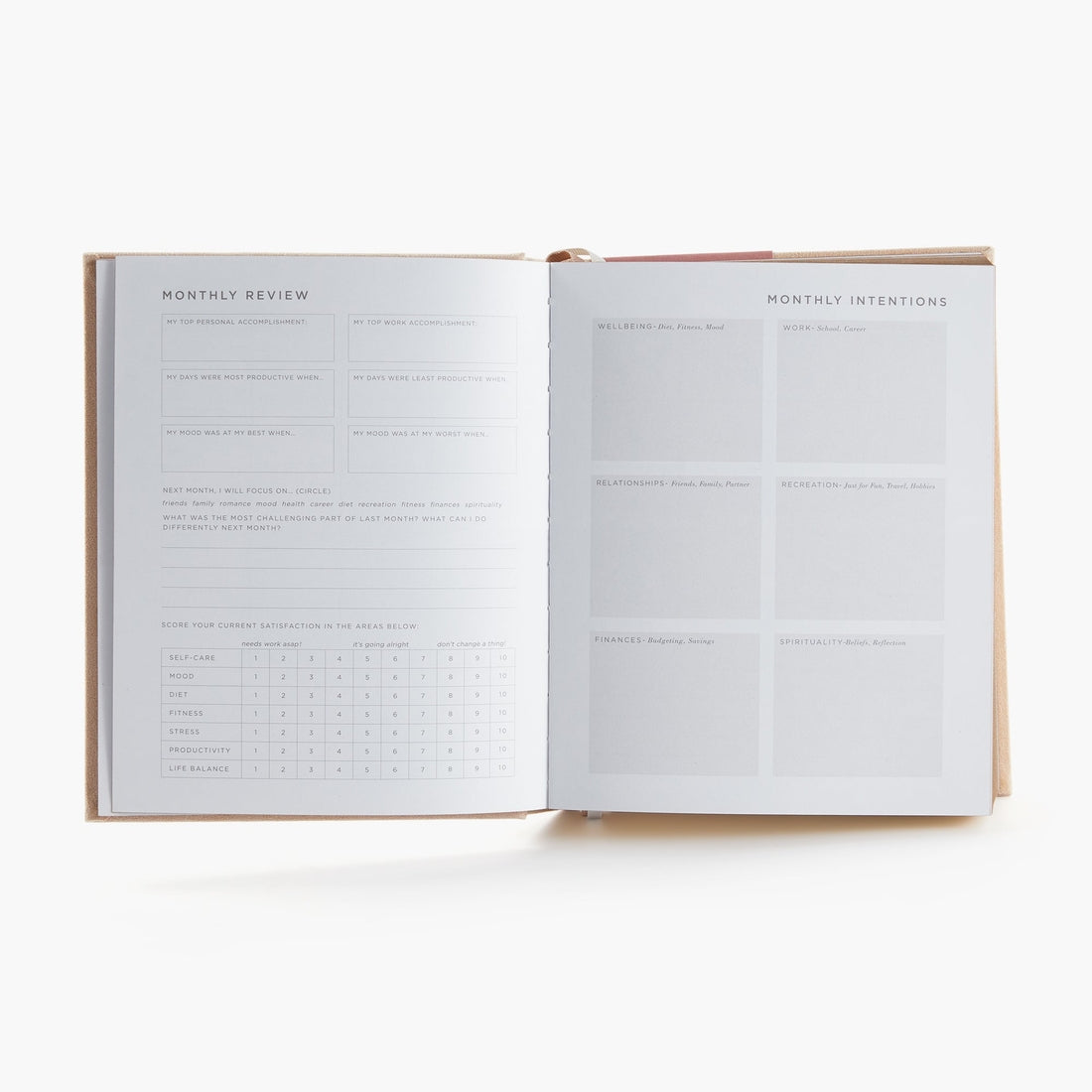 Myga Deluxe Self-Care Journal – Beige
