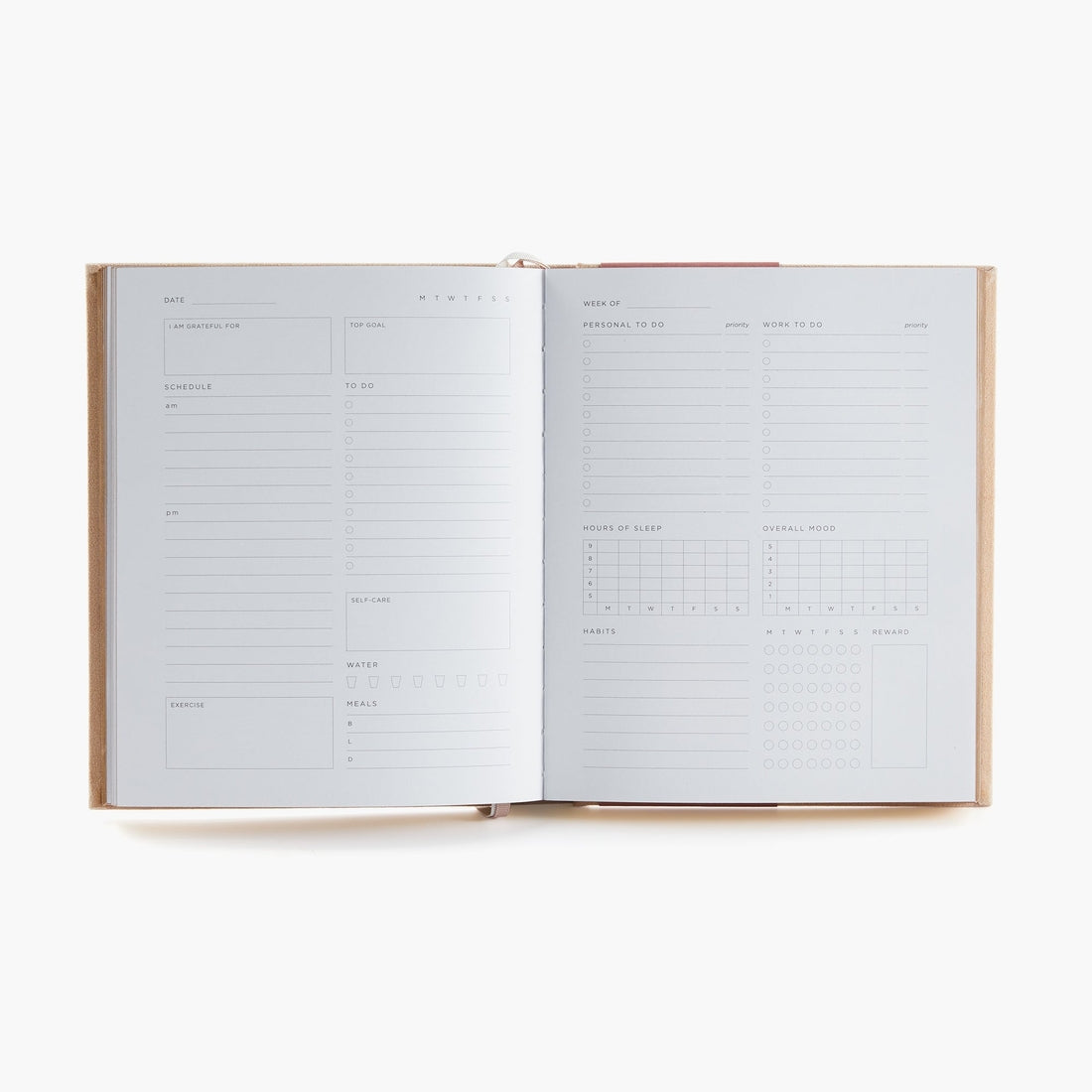 Myga Deluxe Self-Care Journal – Beige