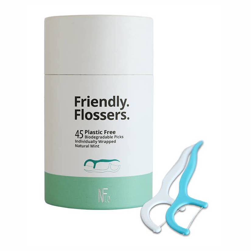 Jack N' Jill Nfco Biodegradable Floss Picks - Pack of 45