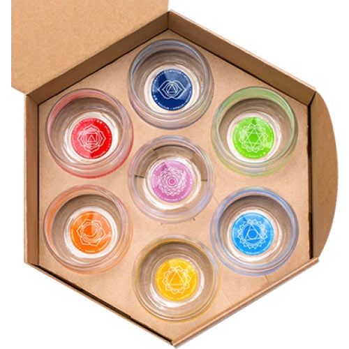 Chakra Affirmation Glasses - Set of 7