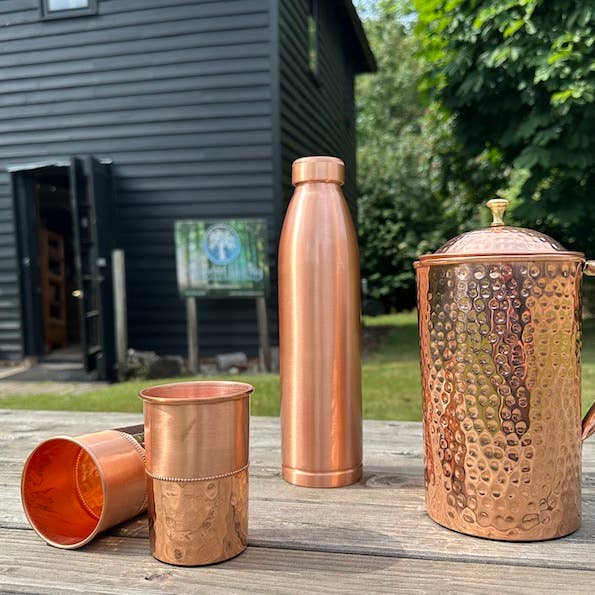 Ancient Purity Copper Jug with Lid - 1.2L