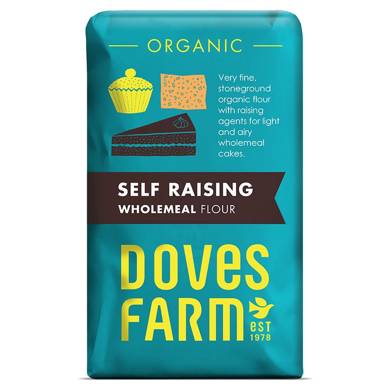 Doves Farm Self Raising Wholemeal Flour - Pack of 5 x 1KG