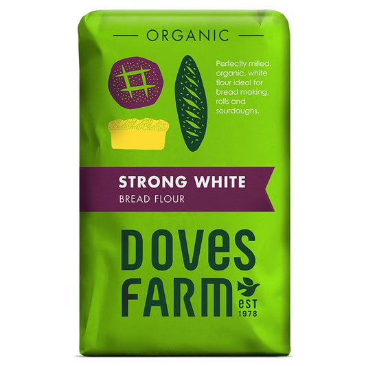 Doves Farm Strong White Bread Flour - Pack of 5 x 1.5KG