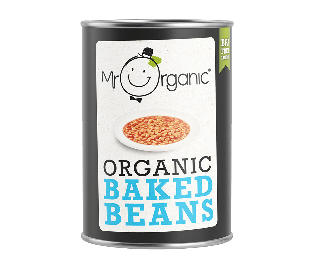 Mr Organic Baked Beans Case of 12 x 400G Good Food Project