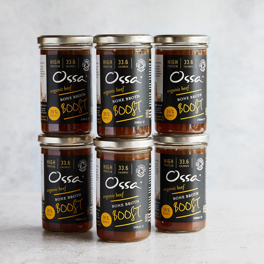 Ossa Grass Fed Beef Bone Broth Boost - Case of 6 x 240ML