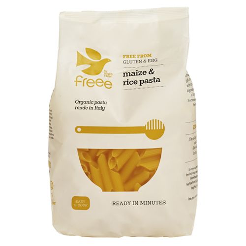 Doves Farm Freee Maize & Rice Penne - Case of 8 x 500G (Org)