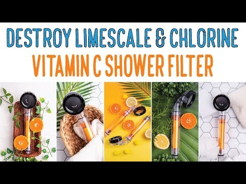Mymi Bubblemon Vitamin C Shower Filter – Removes Chlorine, Lovely Lemon Scent, For Skin & Hair Care