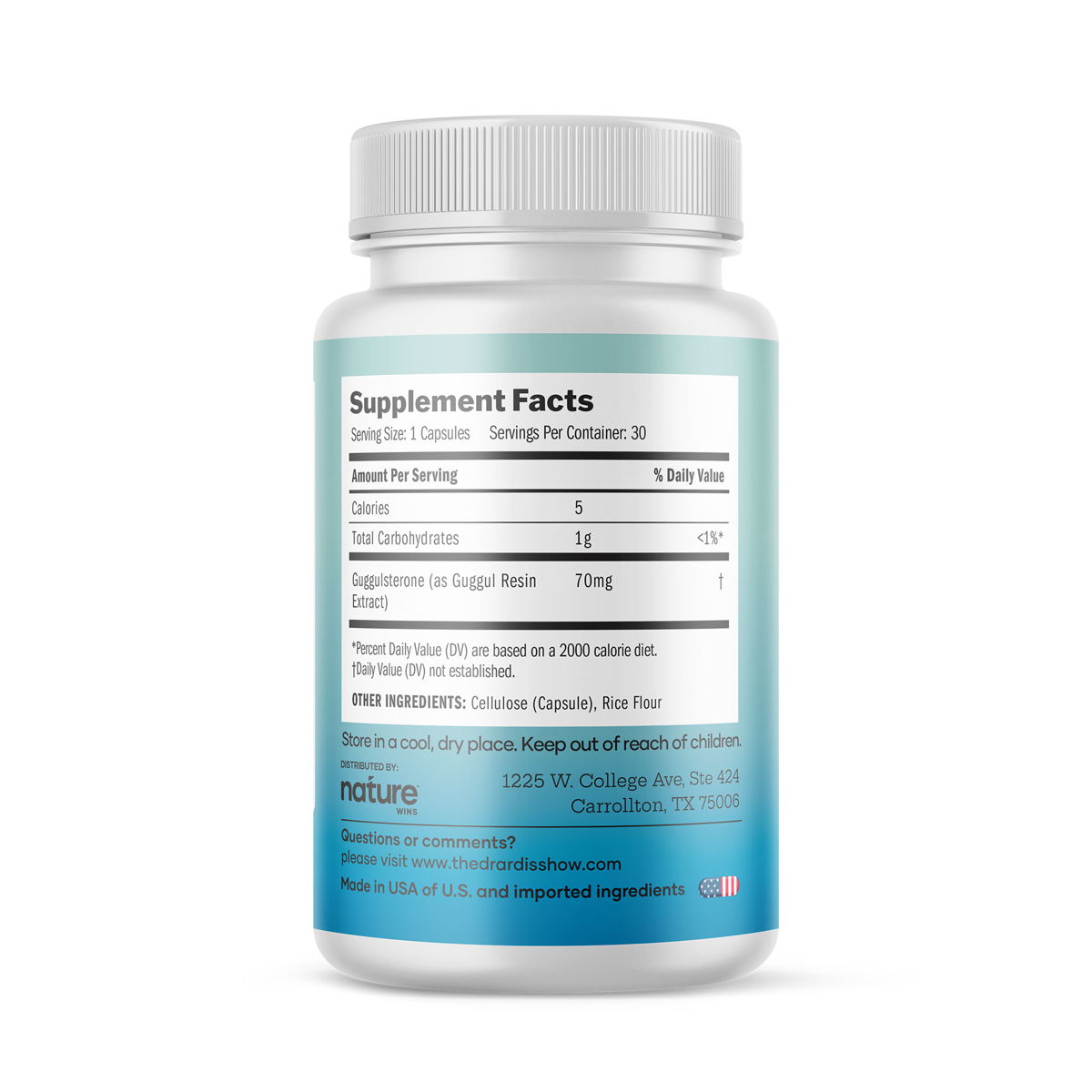 Nature Wins Guggul Resin - 30 Capsules