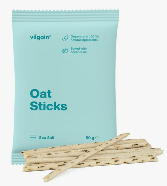 Vilgain Oat Sticks ⁠–⁠ Sea Salt - 50G (Org)