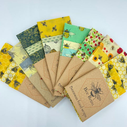 Beeswax Food Wrap - Mixed Pack of 3 Sizes