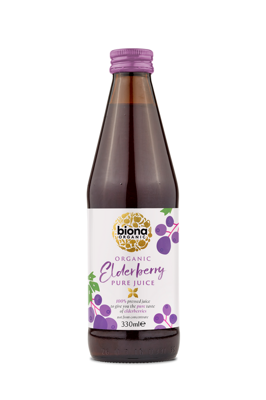 Biona Pure Elderberry Super Juice - Case of 6 x 330ML