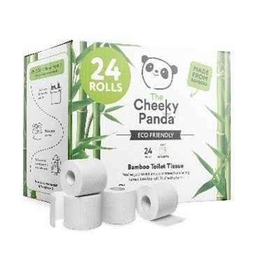 Cheeky Panda Bamboo Toilet Paper - 24 Rolls