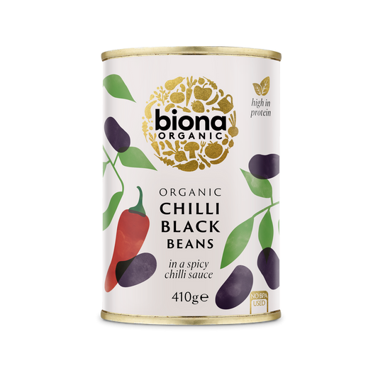 Biona Chilli Black Beans - 395G