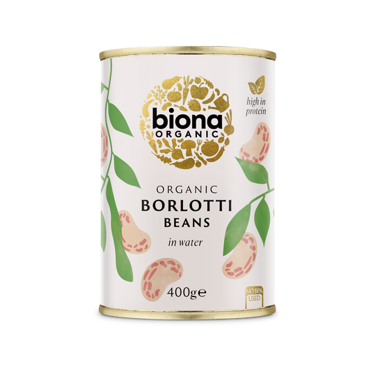 Biona Borlotti Beans - Case of 6 x 400G