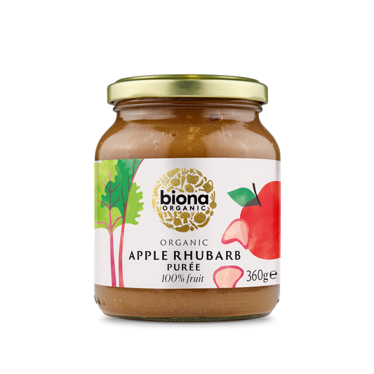 Biona Apple & Rhubarb Puree - 360G